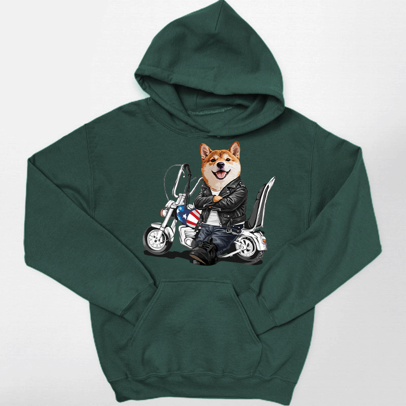 カスタムフワモコ部 　パーカー  ハーレー  1頭デザイン 26121-7