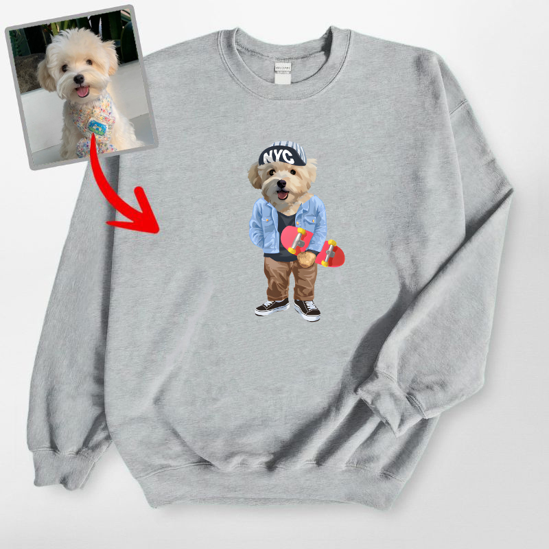 カスタムFluffyclub　トレーナー  オーバーオール １頭デザイン0206-3