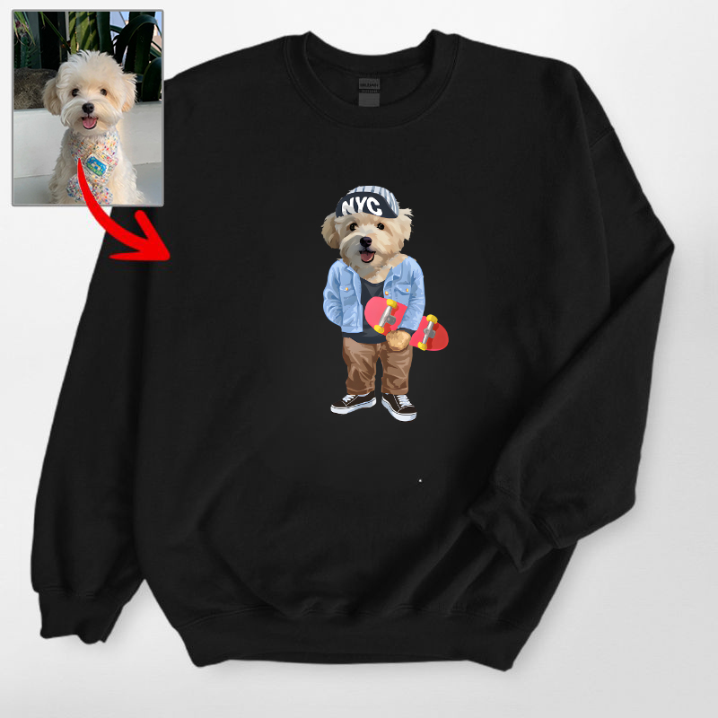 カスタムFluffyclub　トレーナー  オーバーオール １頭デザイン0206-3