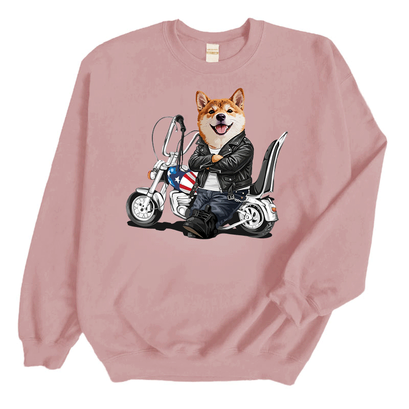 カスタムフワモコ部 　トレーナー  ハーレー  1頭デザイン26121-8