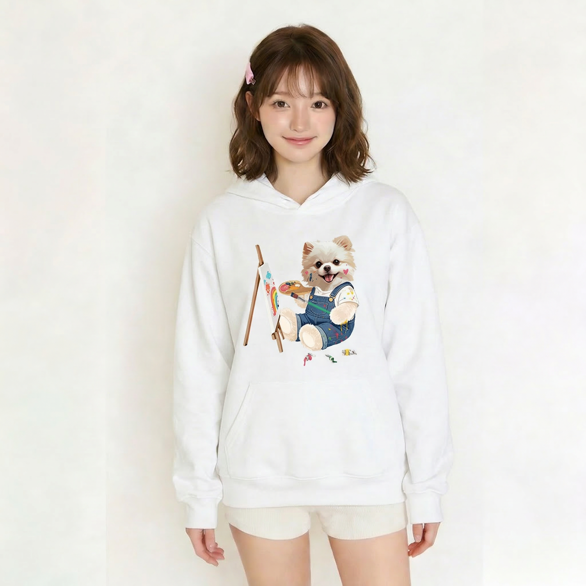 カスタムフワモコ部  パーカー アトリエ日和   1頭デザイン260316-15