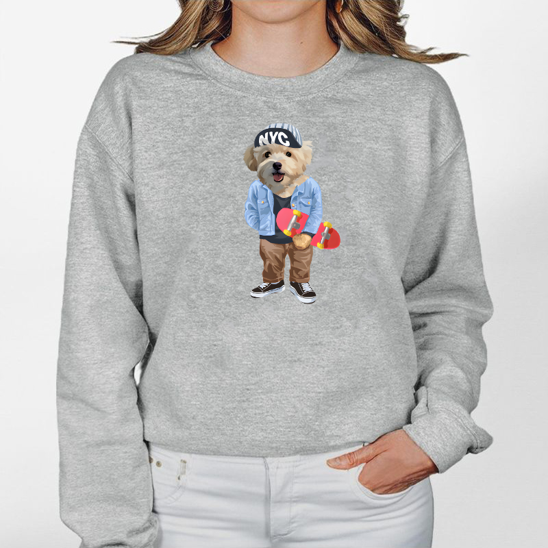 カスタムFluffyclub　トレーナー  オーバーオール １頭デザイン0206-3