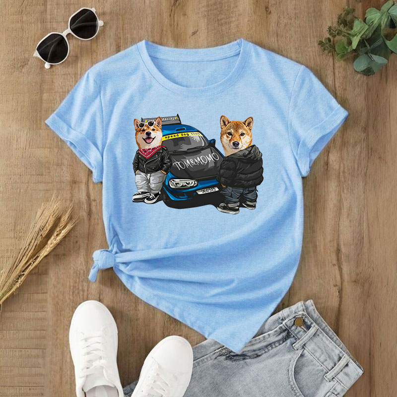 カスタムフワモコ部  プレミアムTシャツ  Speed  Club 2頭デザイン 260316-5