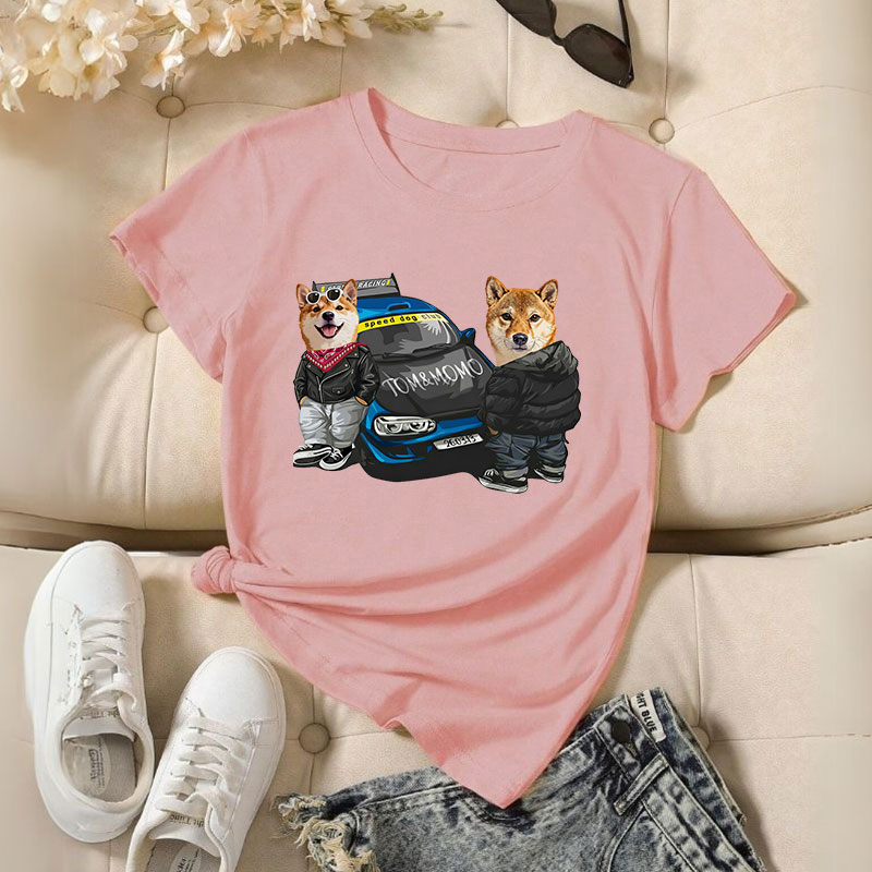 カスタムフワモコ部  プレミアムTシャツ  Speed  Club 2頭デザイン 260316-5