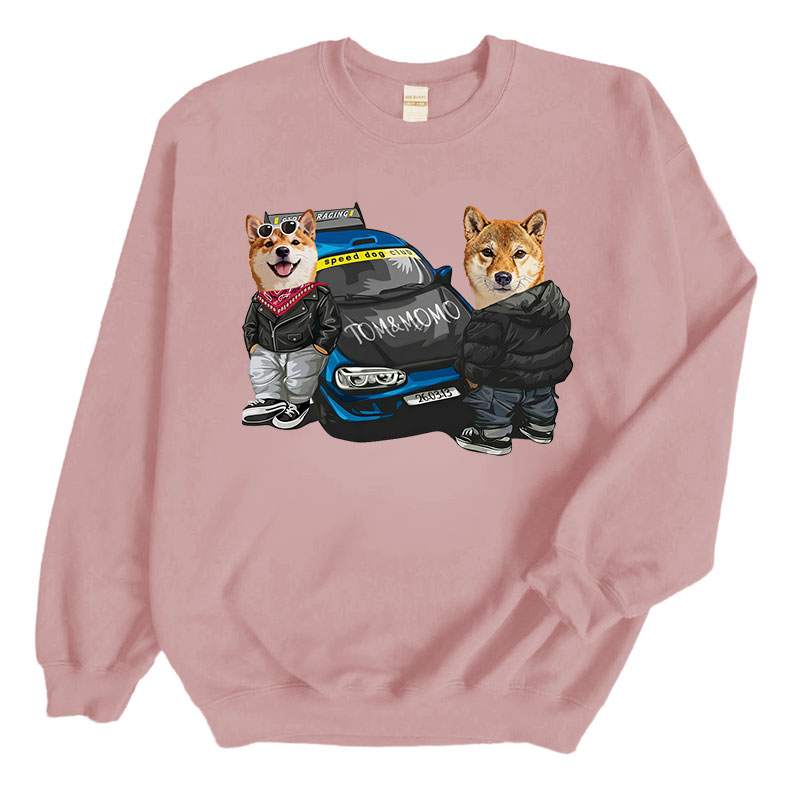 カスタムフワモコ部  トレーナー  Speed  Club  2頭デザイン260316-8