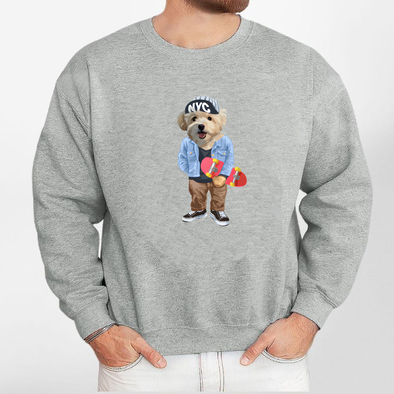 カスタムFluffyclub　トレーナー  オーバーオール １頭デザイン0206-3