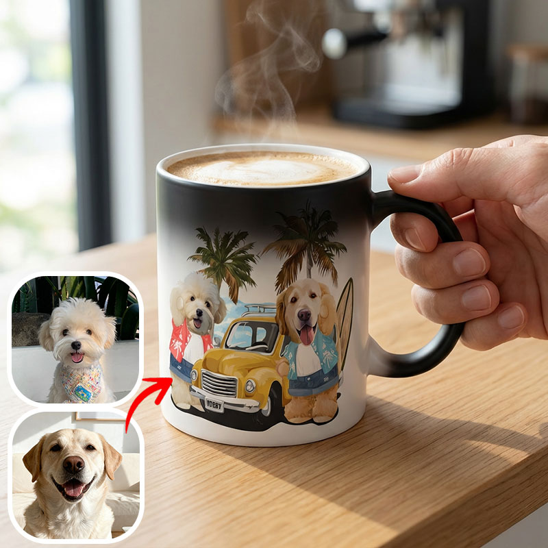 カスタムフワモコ部 　色が変わるマグカップ   【2頭デザイン】260205-2