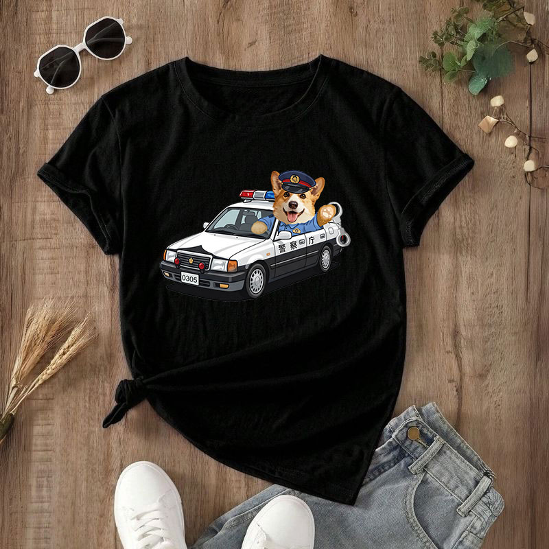 カスタムフワモコ部  プレミアムTシャツ  警視庁パトロール隊   1頭デザイン 260316-2