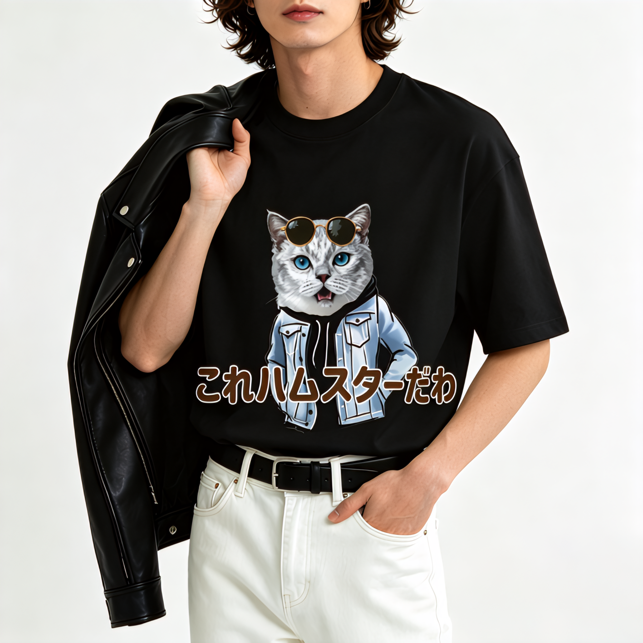 カスタムフワモコ部 これハムスターだわ プレミアムTシャツ  1頭デザイン 260520-10