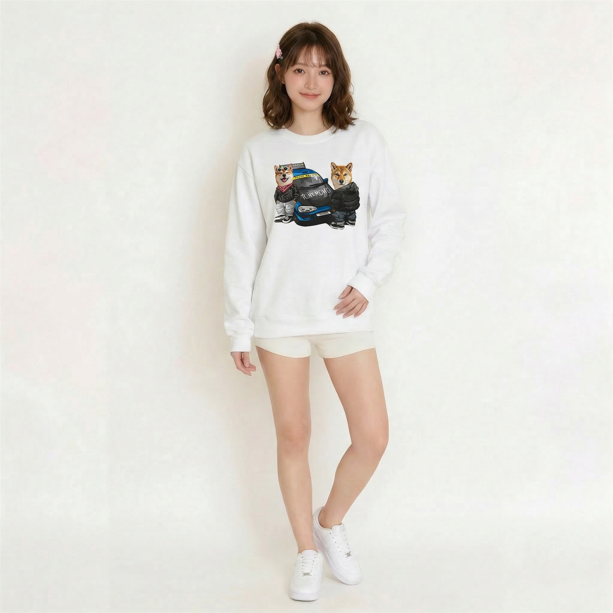 カスタムフワモコ部  トレーナー  Speed  Club  2頭デザイン260316-8