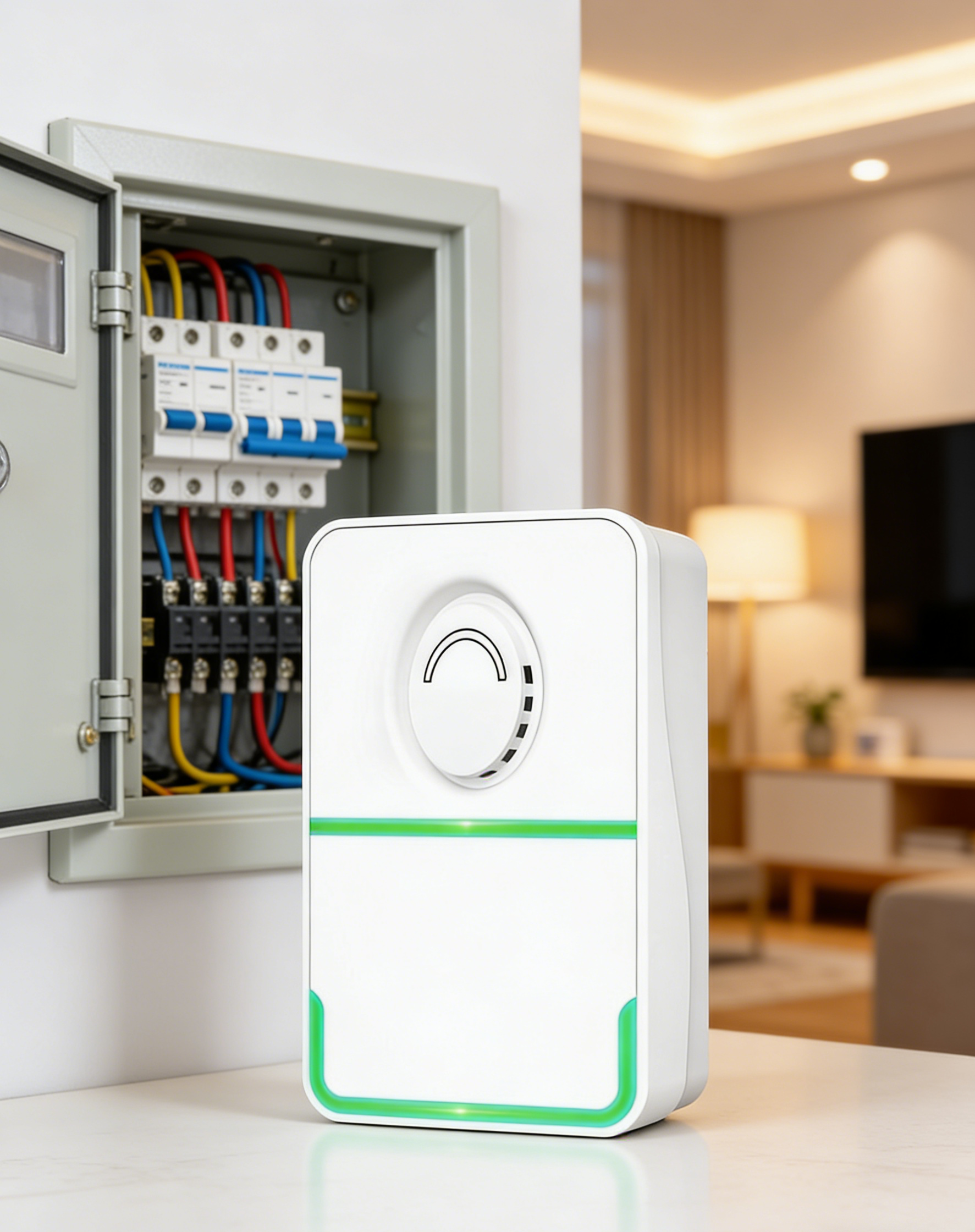 Alat Penjimat Elektrik Pintar: Peranti Penjimatan Tenaga Rumah - Kurangkan Bil Elektrik Hingga 40% (Plug & Save)