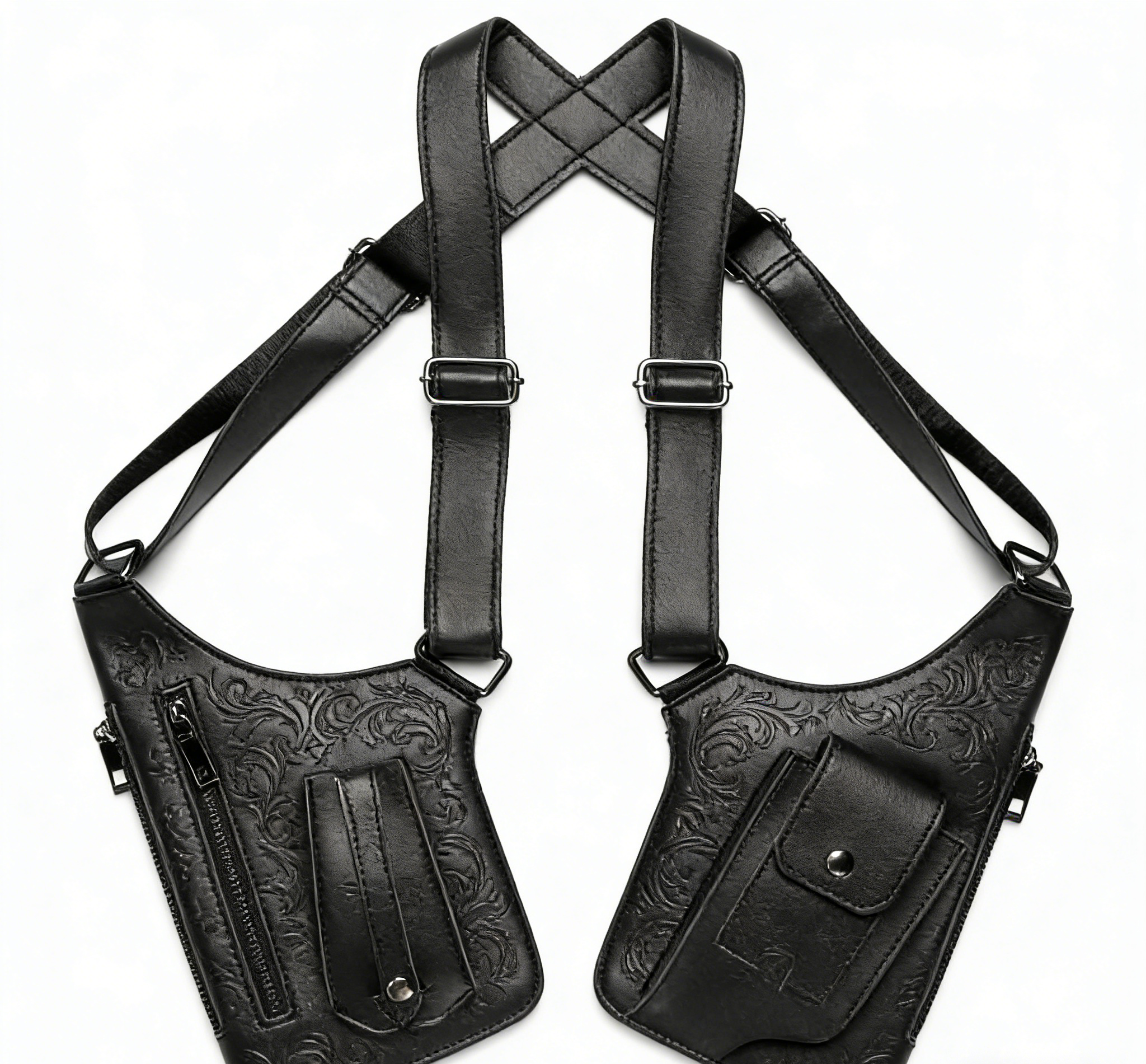 Premium Leather Underarm Shoulder Bag: Adjustable Anti-Theft Holster Design for Men & Women