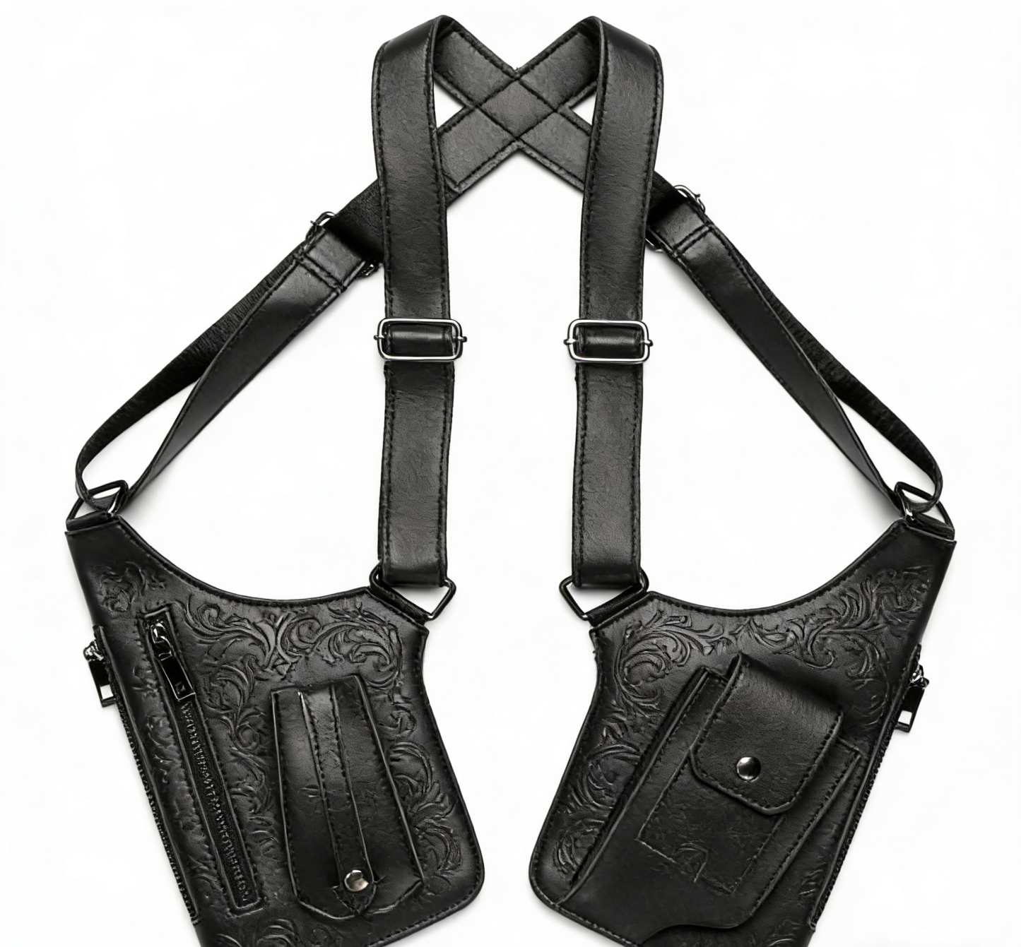 Premium Leather Underarm Shoulder Bag: Adjustable Anti-Theft Holster Design for Men & Women