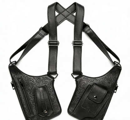Premium Leather Underarm Shoulder Bag: Adjustable Anti-Theft Holster Design for Men & Women