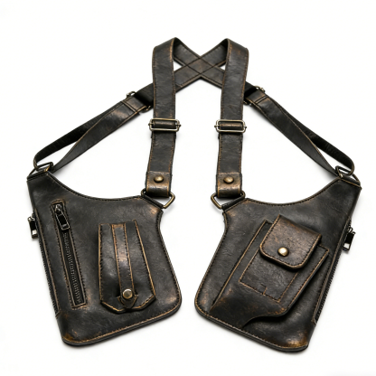 Premium Leather Underarm Shoulder Bag: Adjustable Anti-Theft Holster Design for Men & Women