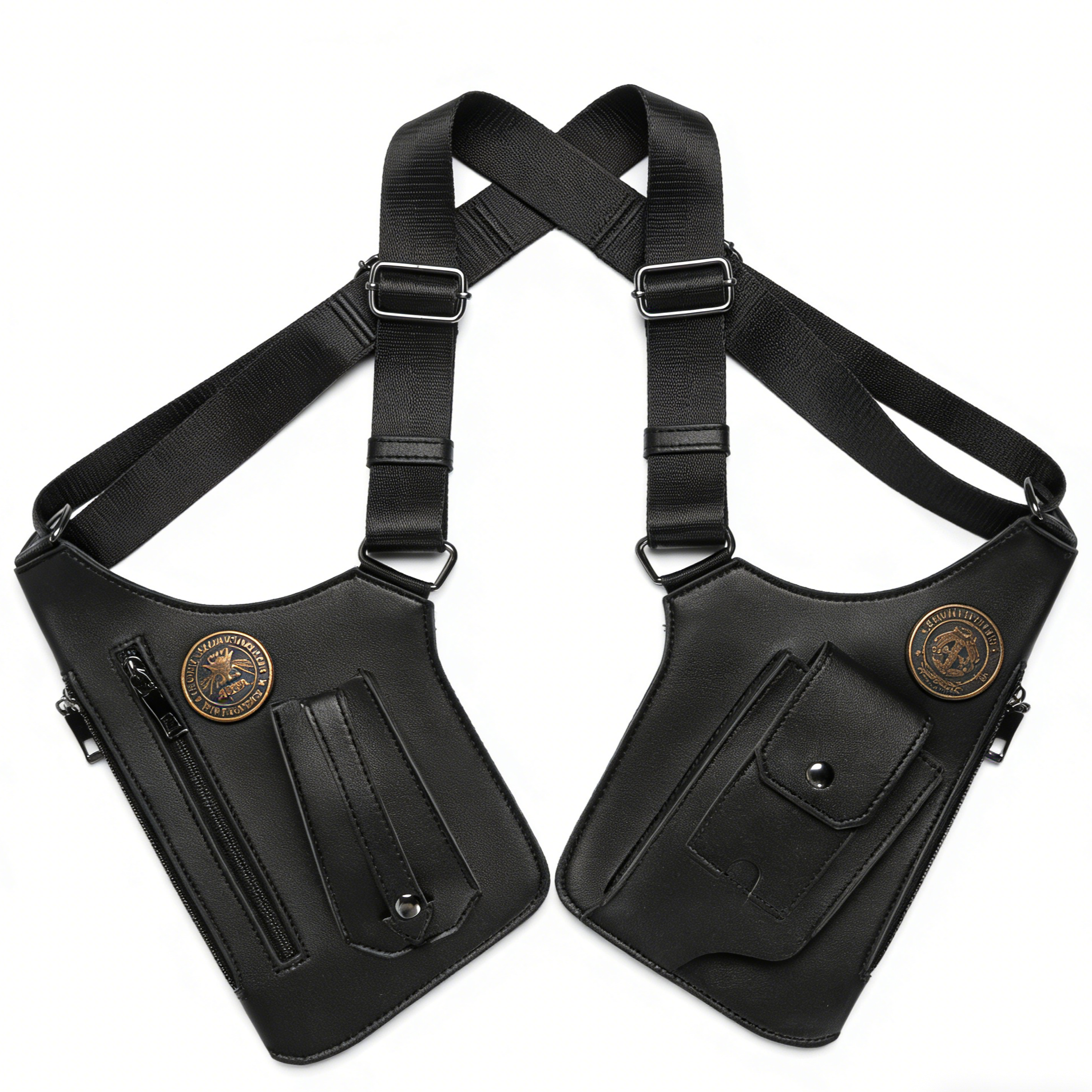 Premium Leather Underarm Shoulder Bag: Adjustable Anti-Theft Holster Design for Men & Women