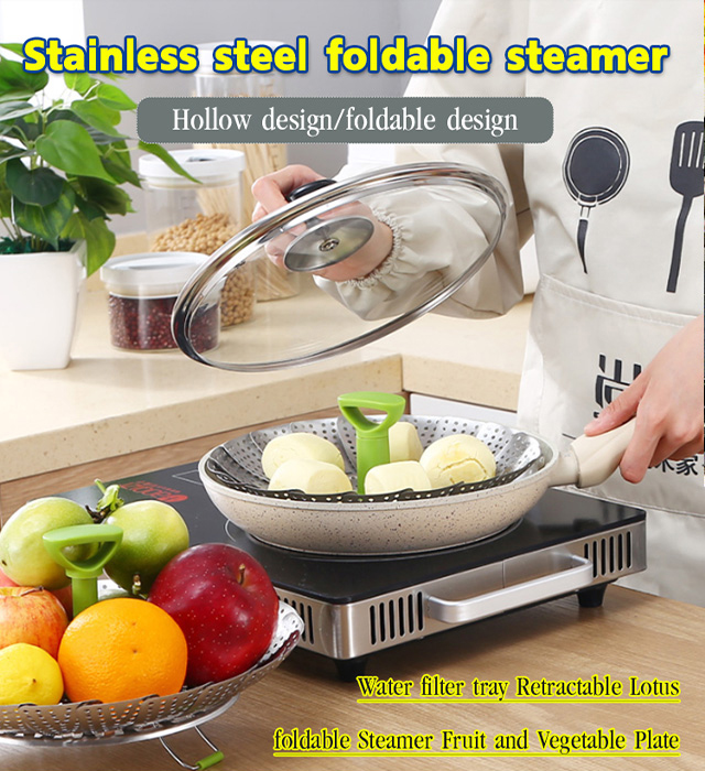 Portable Stainless Steel Multifunctional Steamer