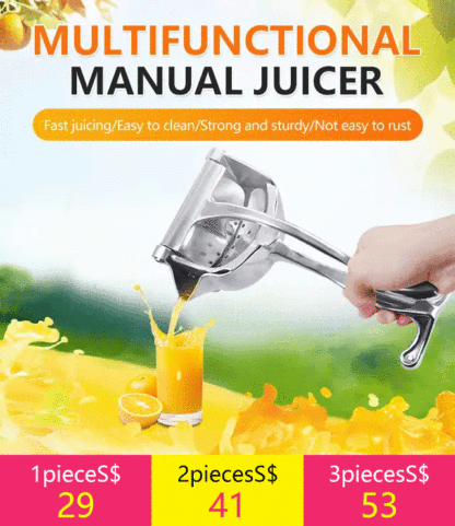 Household manual juicer
