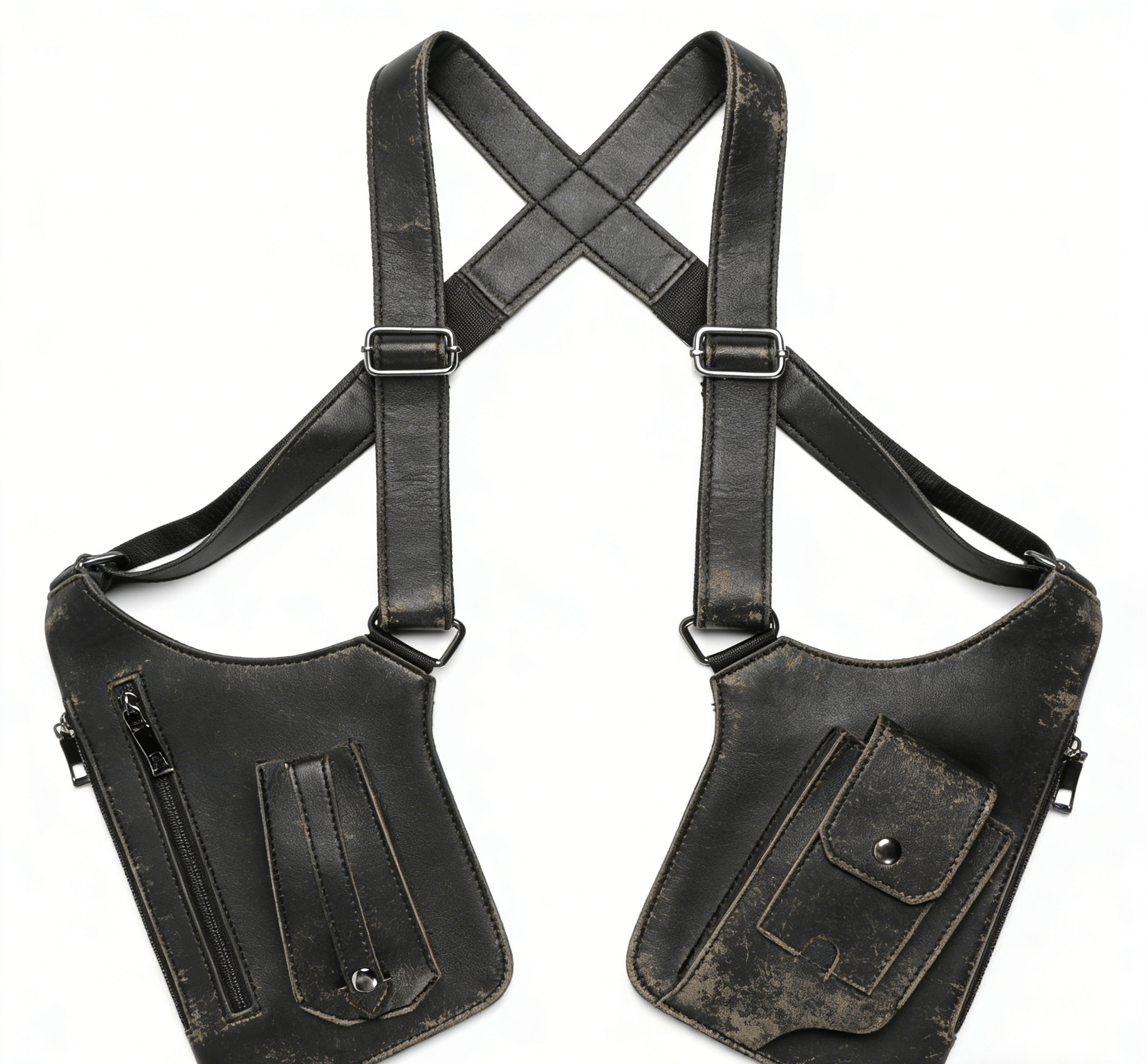 Premium Leather Underarm Shoulder Bag: Adjustable Anti-Theft Holster Design for Men & Women