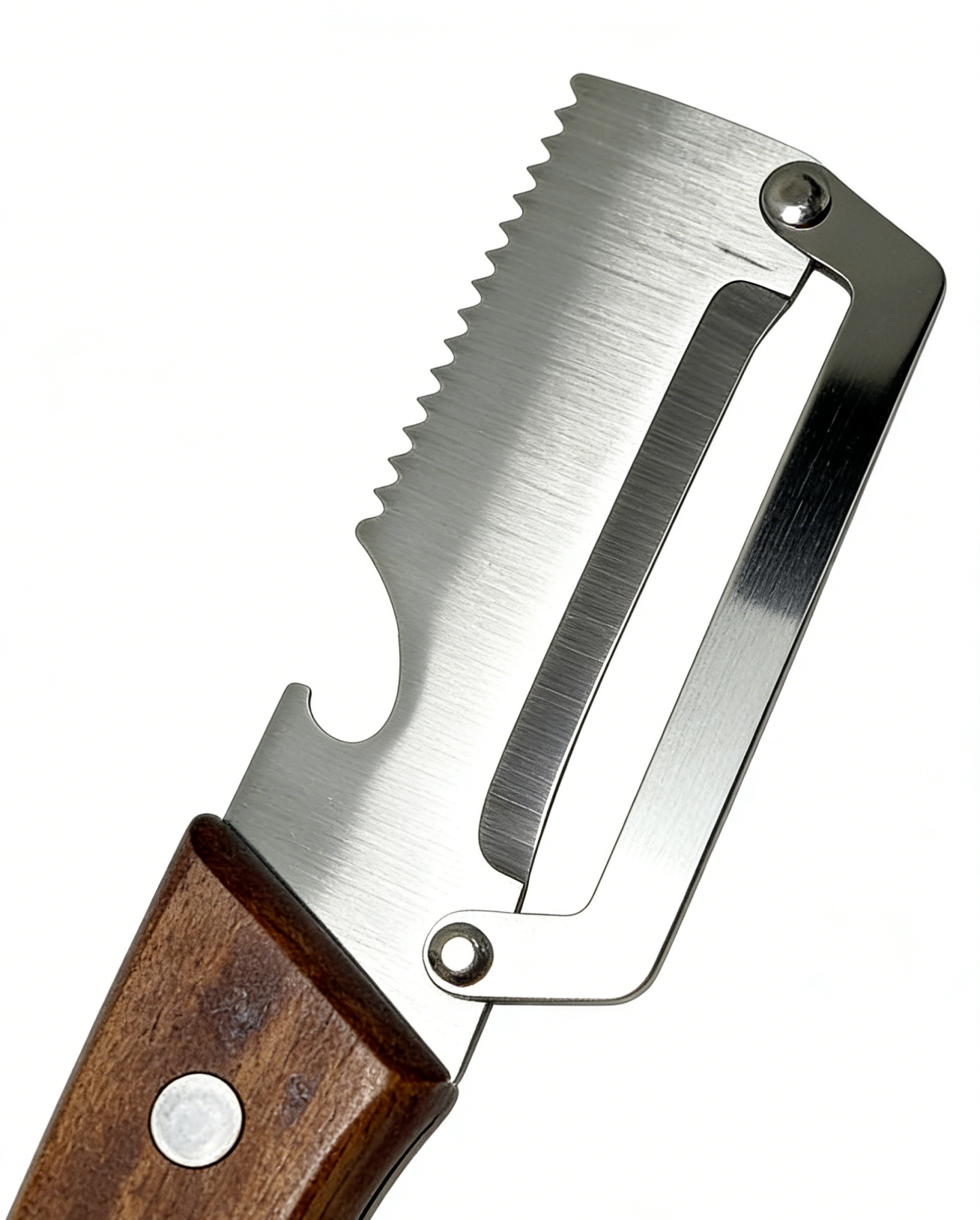 Heavy Duty Wide Food Peeler with Bottle Opener | Ultra Sharp Stainless Steel for Hard Skin Vegetables & Fruits