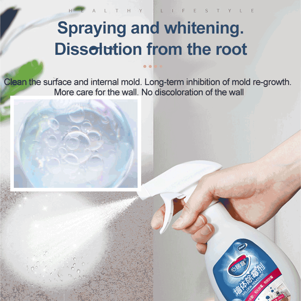 Wall mildew remover, wall mildew removal, mildew removal and cleaning