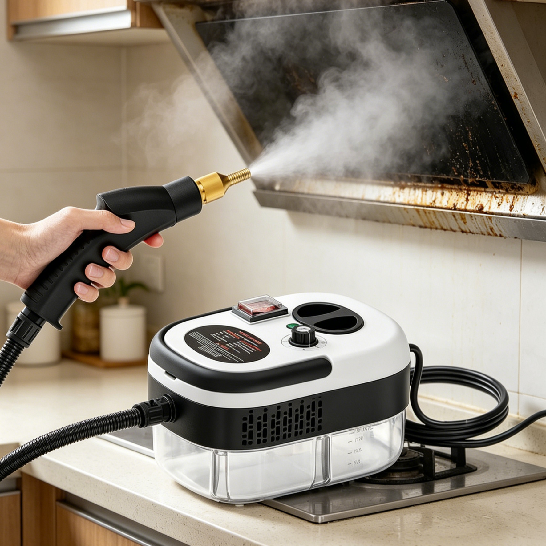 High-Pressure Steam Cleaner | 2500W High Temp Steamer | Chemical-Free Cleaning for Home & Car