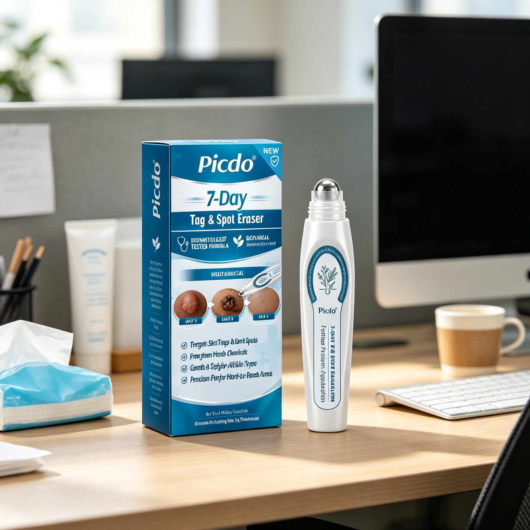 Pain-Free Roll-On Skin Tag Remover | Precision Blemish Repair Pen