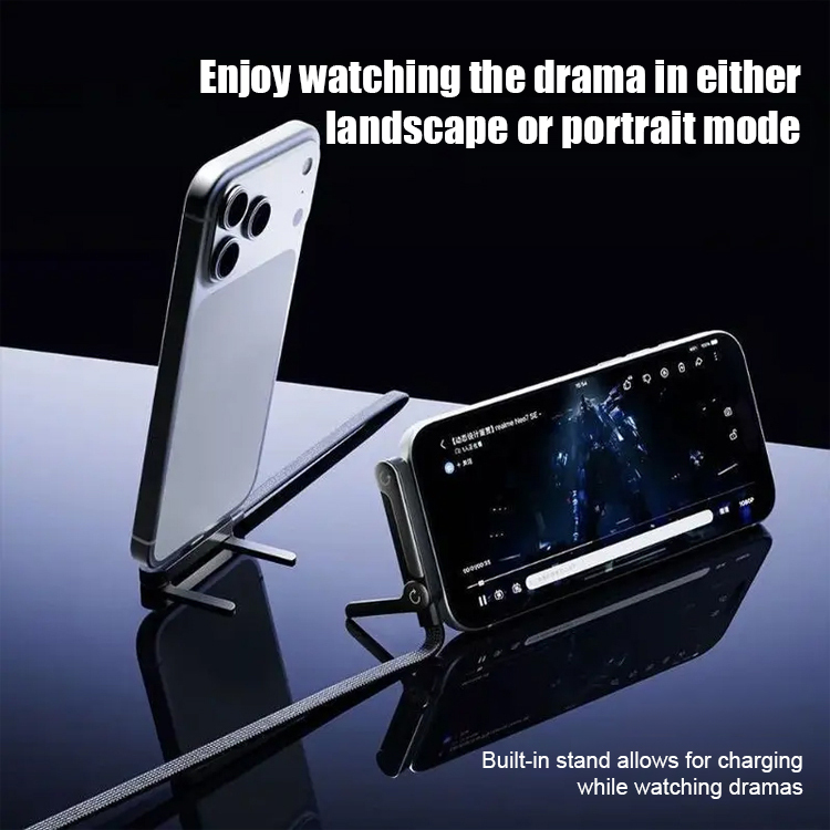 【Stand + Charging Cable】Two-in-One Foldable 240W Fast Charging Cable