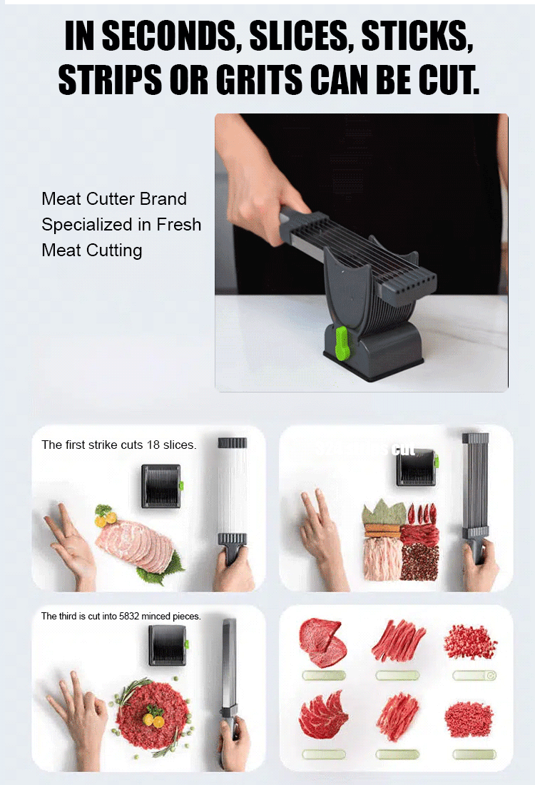 【3S Fast Meat Cutting】Stainless Steel Slice Fast Meat Cutting Tool