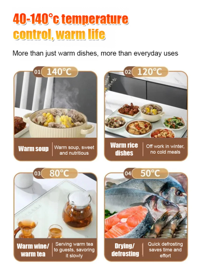 New smart thermostatic heating food warmer.