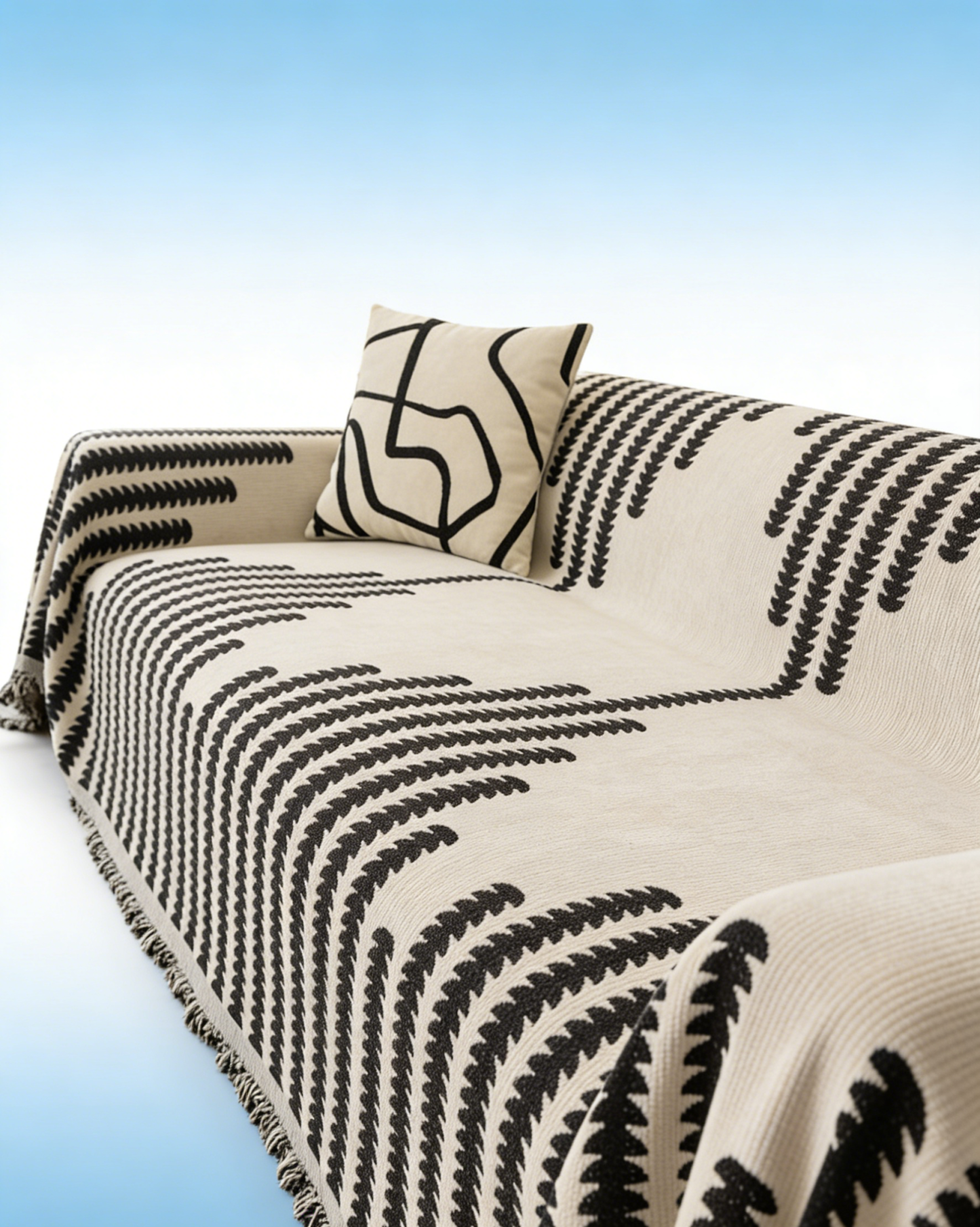 Premium Chenille Sofa Cover: Soft & Breathable Fabric, Anti-Scratch & Wear-Resistant Protector for All Sofa Types