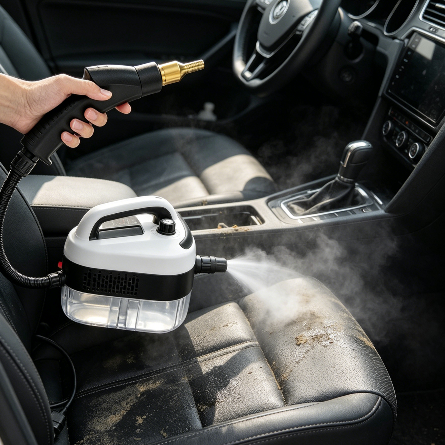High-Pressure Steam Cleaner | 2500W High Temp Steamer | Chemical-Free Cleaning for Home & Car