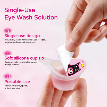 UYAAI Disposable Eye Wash Solution 10ml × 10 Vials