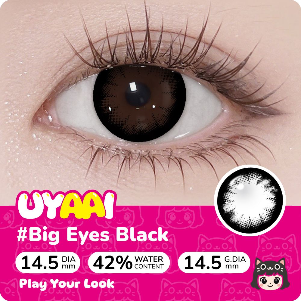 【Prescription】UYAAI BIG EYES Black 1 Month