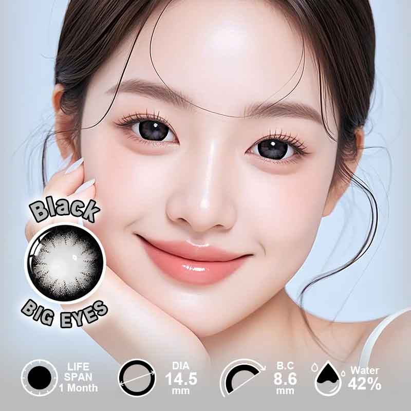 【Power】UYAAI BIG EYES Black 1 Month