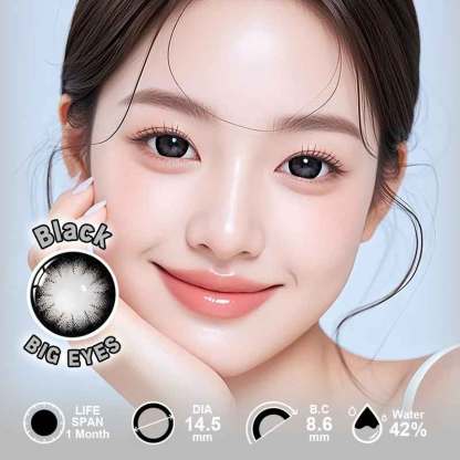 【Power】UYAAI BIG EYES Black 1 Month
