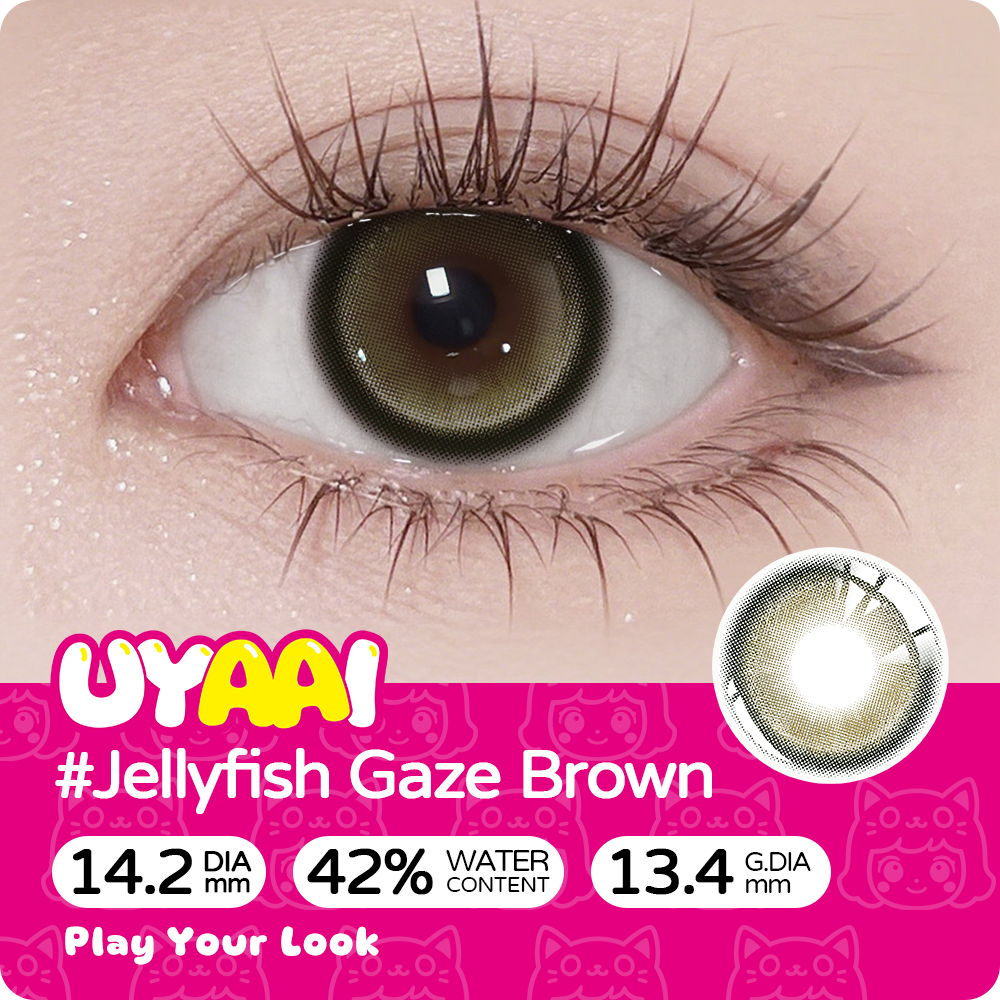 【NEW】UYAAI Jellyfish Gaze Brown 1 Month
