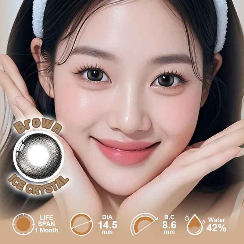 【NEW】UYAAI Ice crystal Brown 1 Month