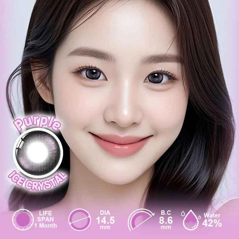 【NEW】UYAAI Ice crystal Purple 1 Month