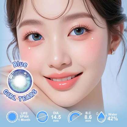 【Power】UYAAI Girl Tears Blue 1 Month