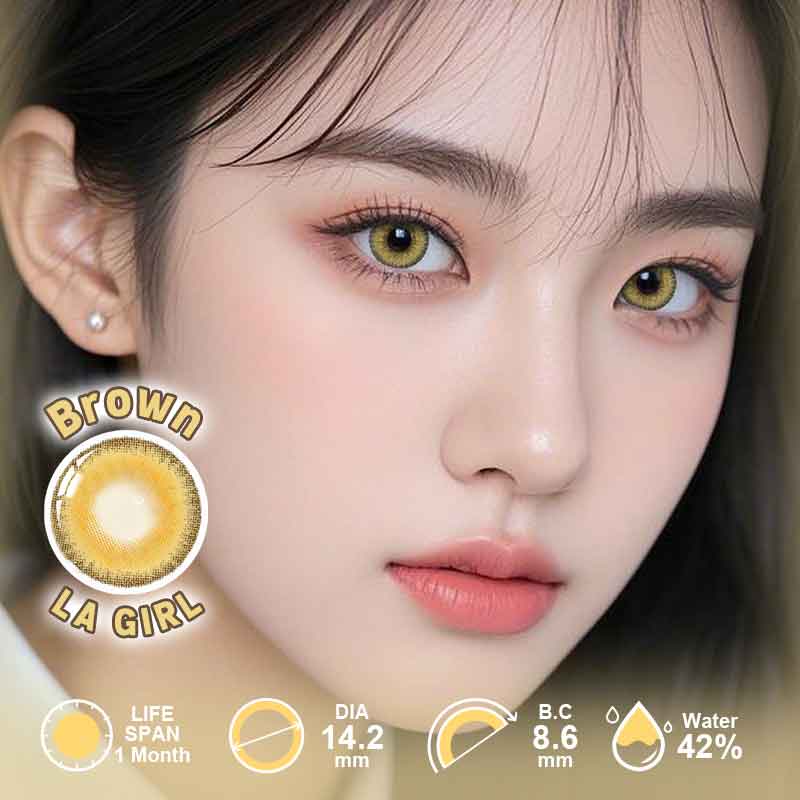 【Power】UYAAI LA GIRL Brown 1 Month