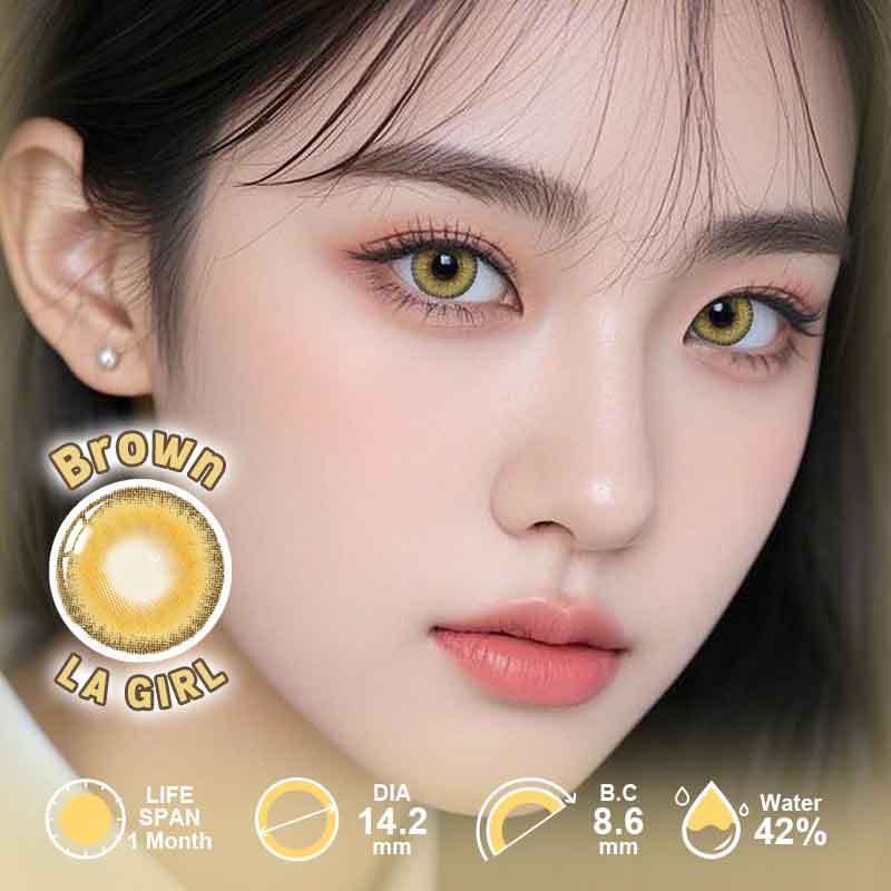 【Power】UYAAI LA GIRL Brown 1 Month