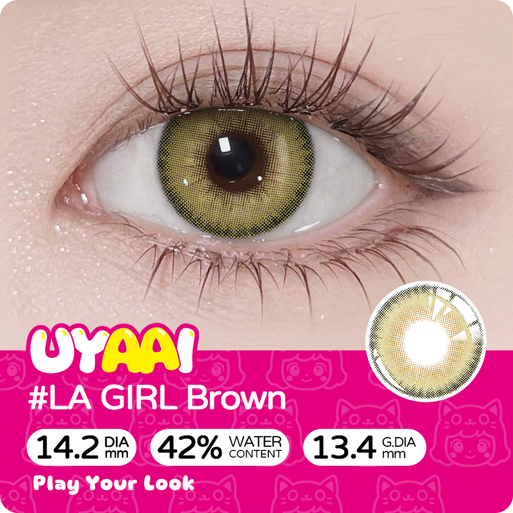 【Power】UYAAI LA GIRL Brown 1 Month