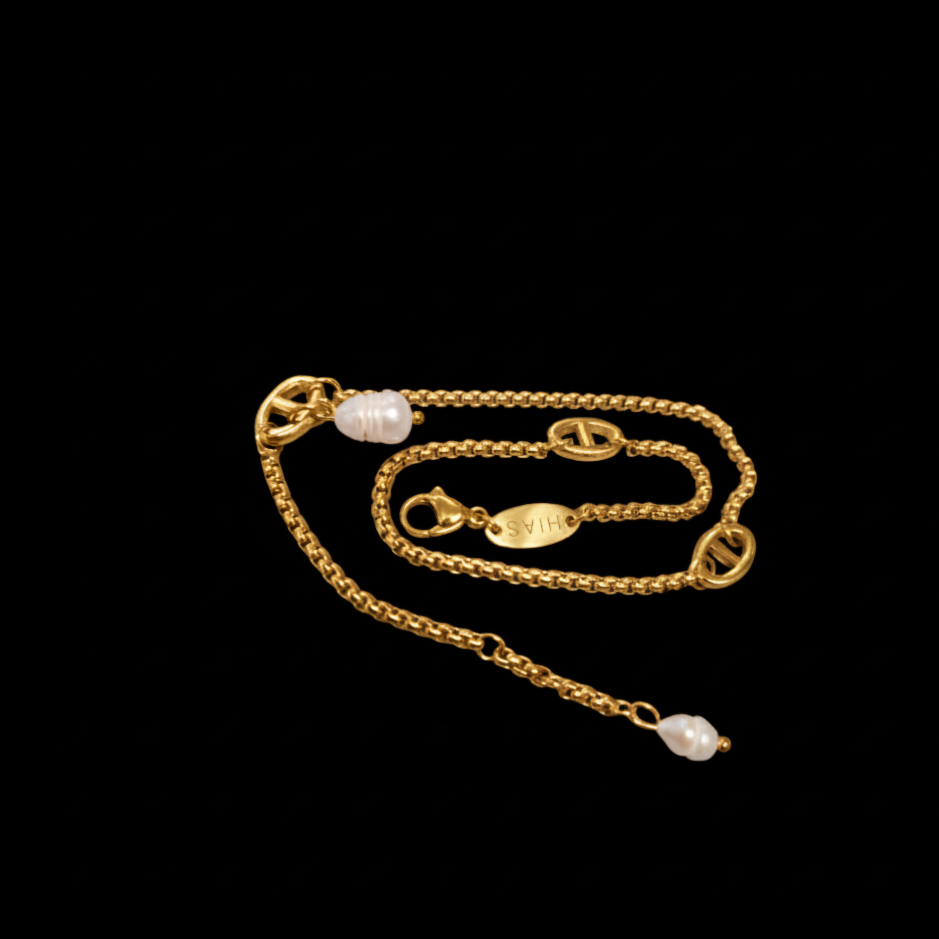 DOUBLE WRAP AROUND BRACELET WITH FRESHWATER PEARL