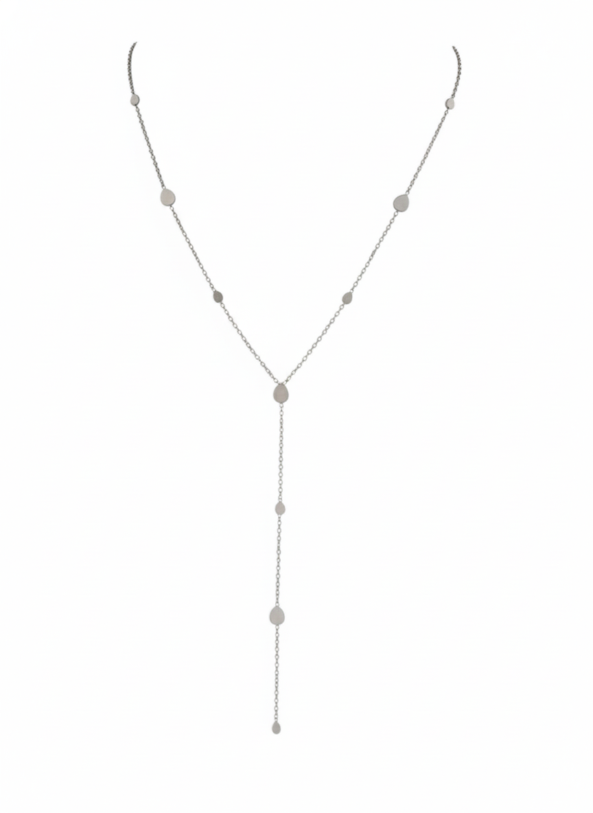 LARIAT TEARDROP SILVER