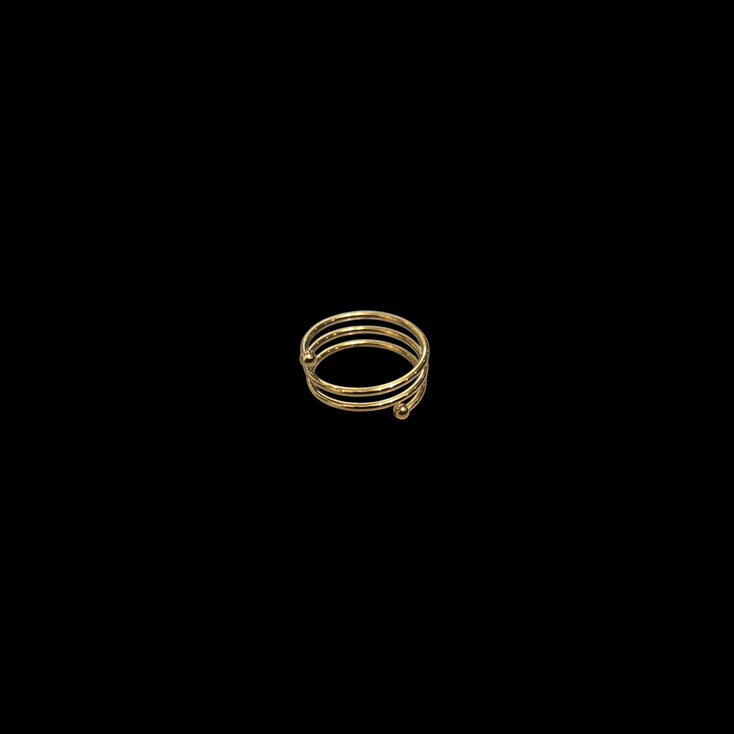 SPIRAL LINE RING GOLD