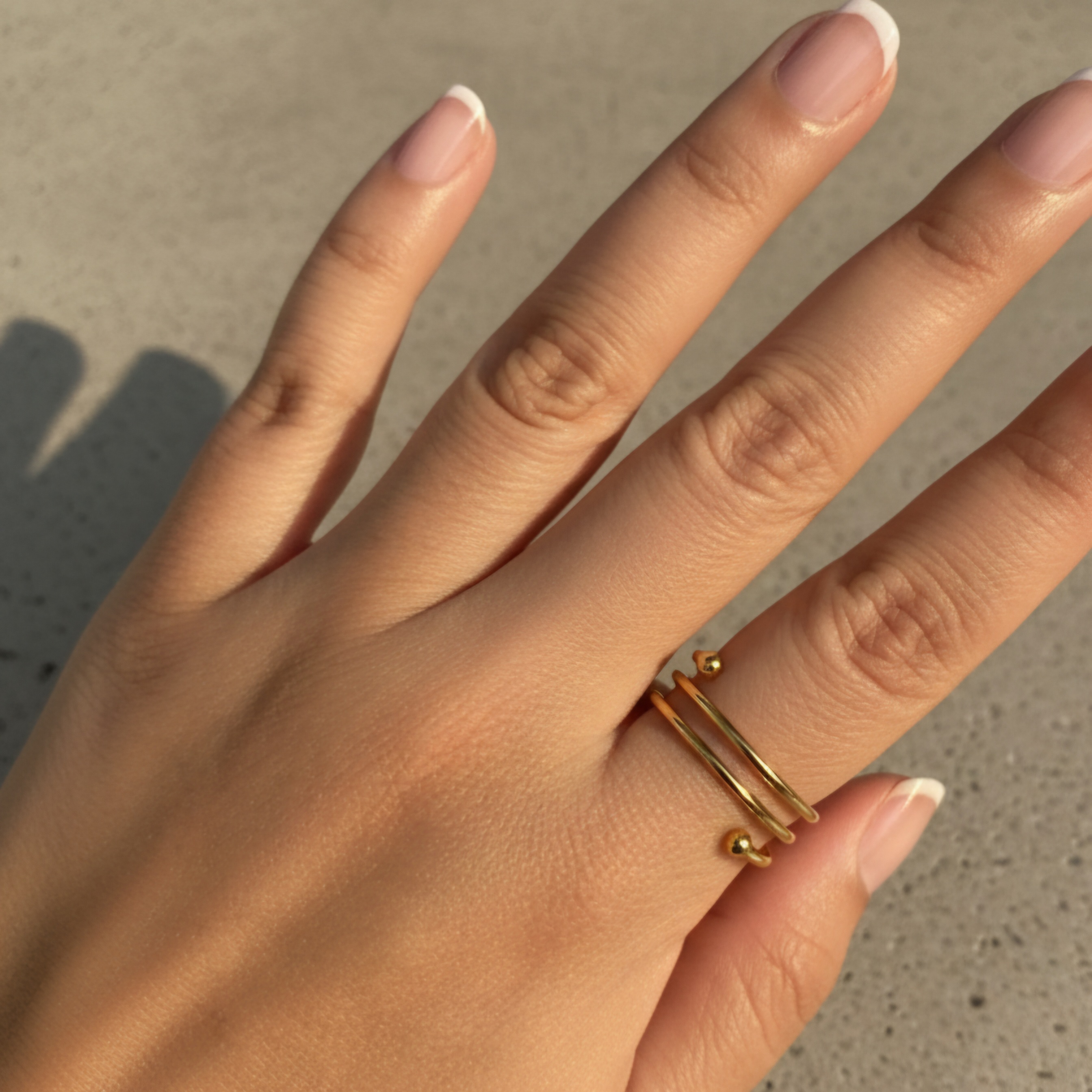 SPIRAL LINE RING GOLD