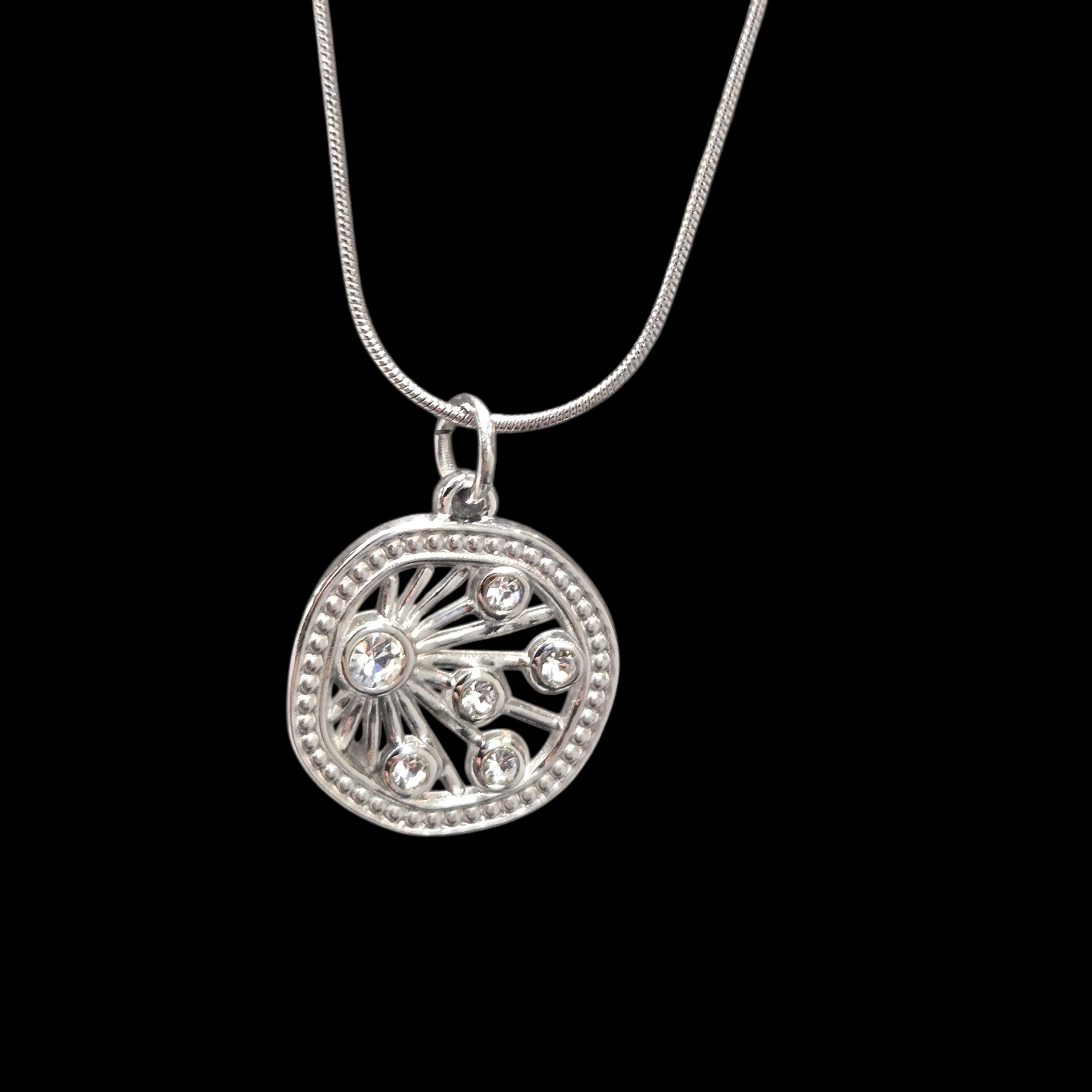 SINAR NECKLACE WITH ZIRCONIA SILVER