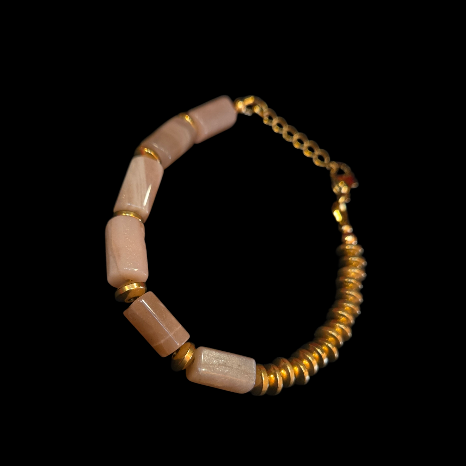 ATELIER SUNSTONE COLUMN BRACELET GOLD