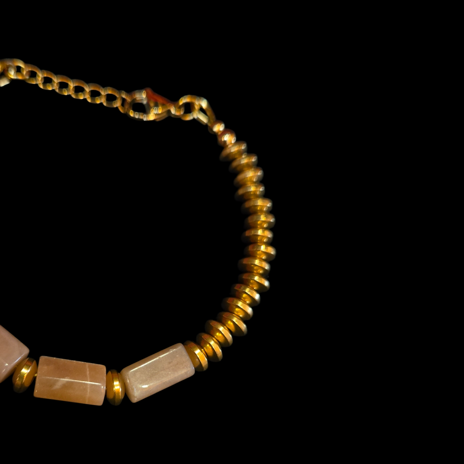 ATELIER SUNSTONE COLUMN BRACELET GOLD